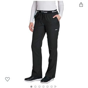 2 pairs black Grey’s Anatomy women’s scrub pants